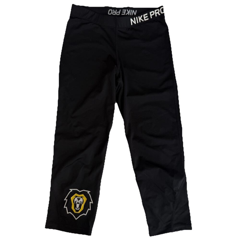 DePauw Tigers‎ Nike Pro Dri-Fit Cropped Leggings Yoga Womens Size Medium Black